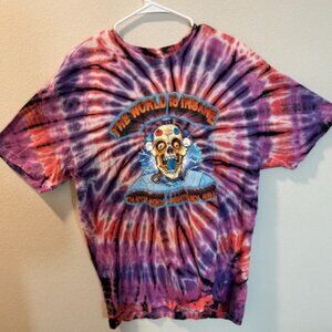 Bored Teenager “The World Is Insane” Tie-Dye Graphic Tee
